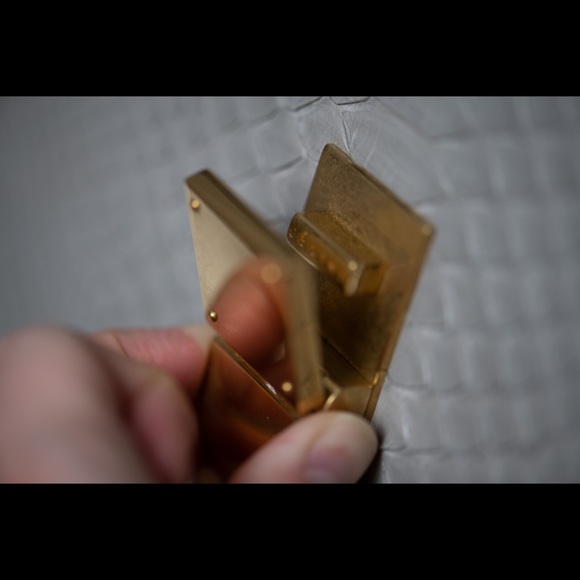 Celine Medium Box Bag - Grey Python Leather - Picture 6 of 9